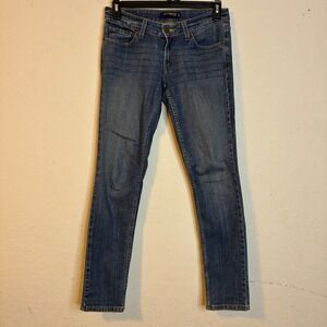 Levi's 524 Too Superlow Skinny Jeans Blue Medium Wash 7 Low Rise Street Denim